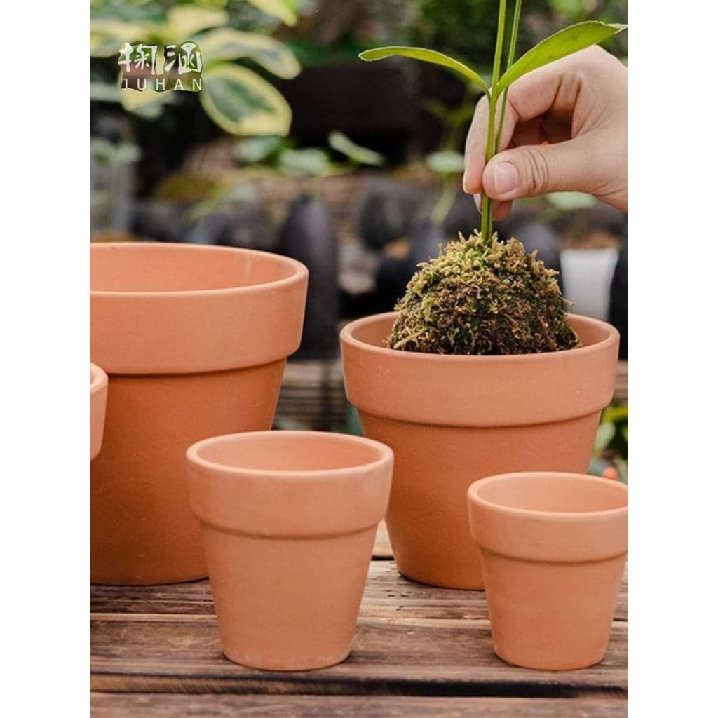 Vaso de cerâmica vaso de flores pequeno Retro cerâmica vermelha suculenta planta verde pequeno vaso de flores respirável