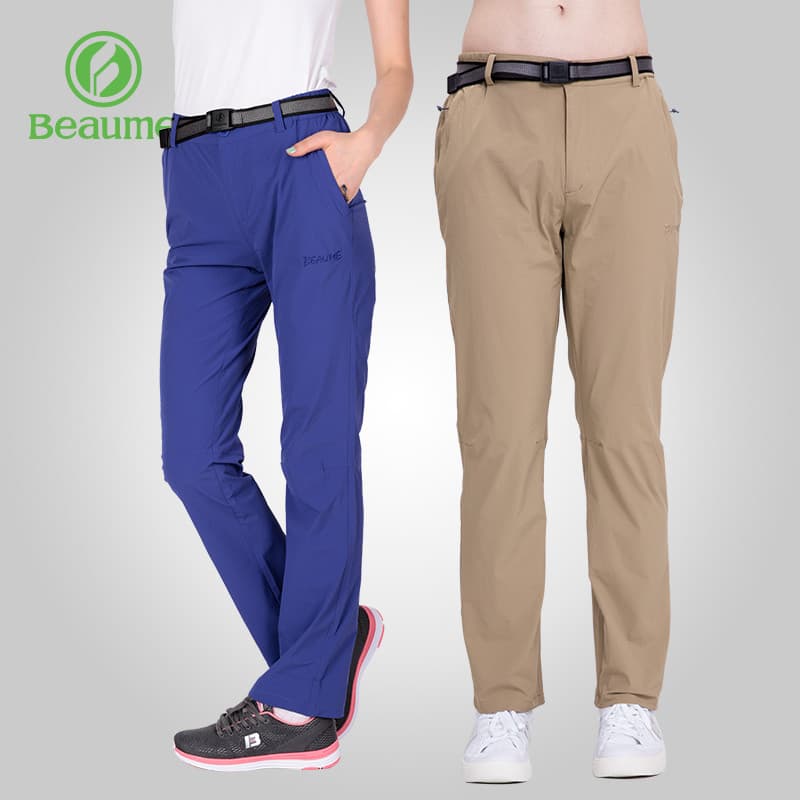 Beaume calças casuais de secagem rápida calças masculinas mulheres primavera verão estilo beaume calças de caminhada ao