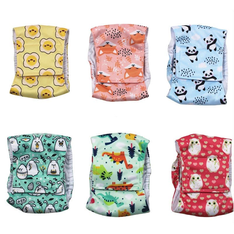 Calças Fisiológicas Estampadas Masculinas Cachorro Impermeáveis Roupa Íntima Respirável Fralda Lavável Para Animais De E