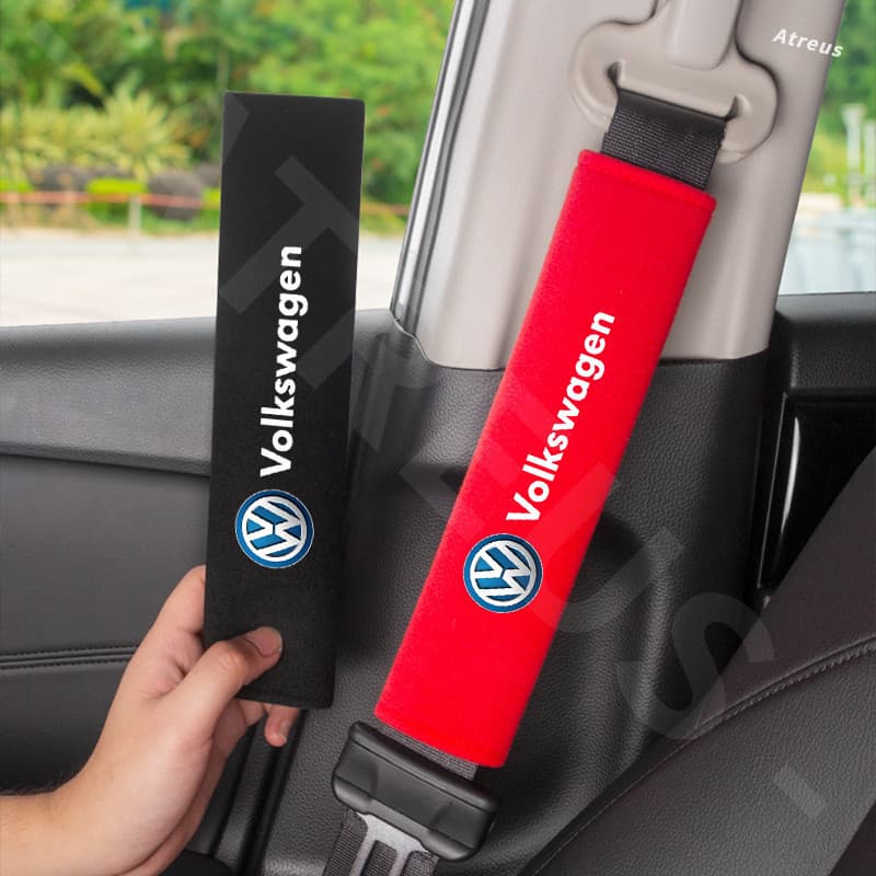 2 Pçs Volkswagen Cinto De Segurança Do Carro Ombro Proteção Almofada Capa Para VW Polo T-Cross Gol Saveiro Nivu