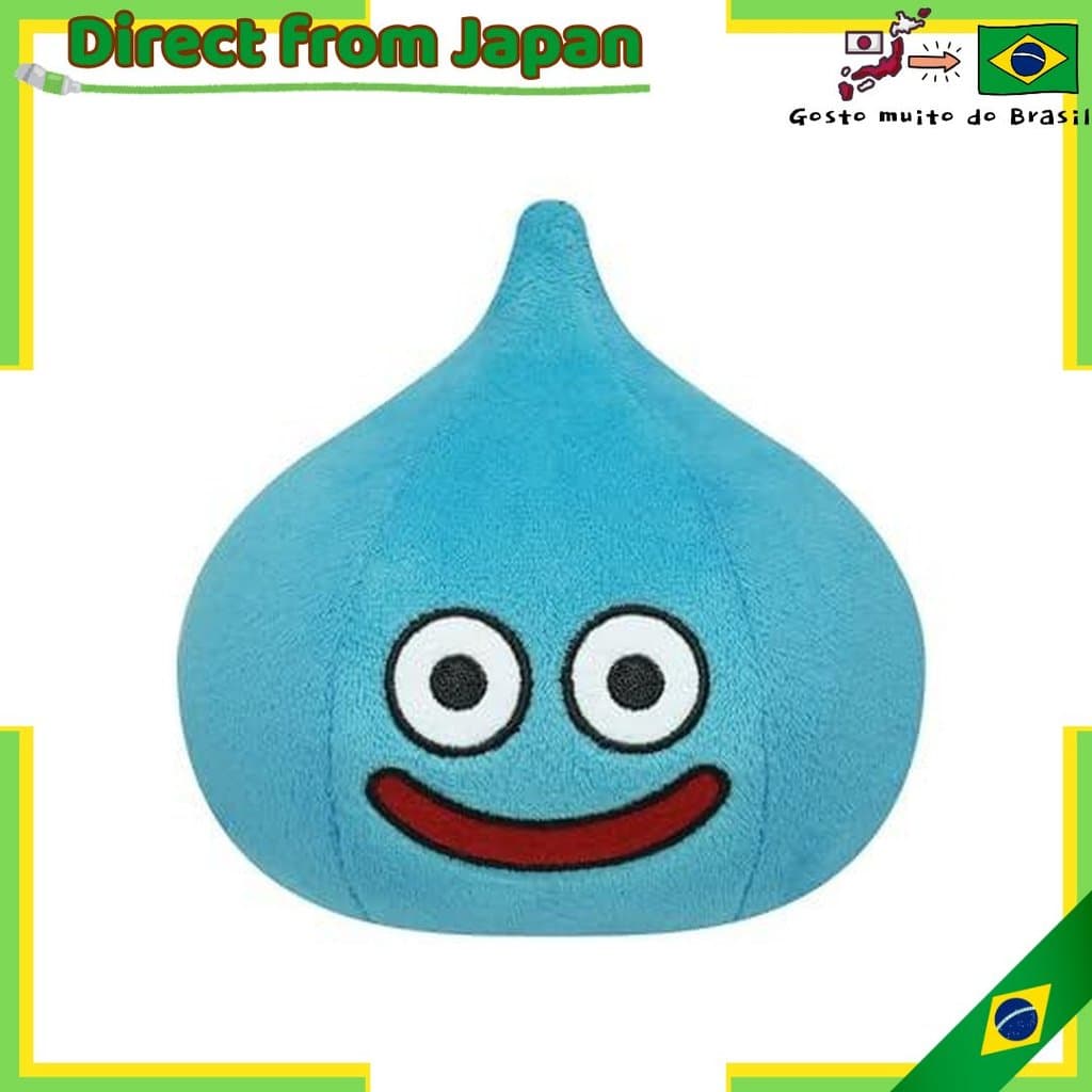 【direto do Japão】 Pelúcia Slime Sorridente M - Slime Dragon Quest 40º Aniversário