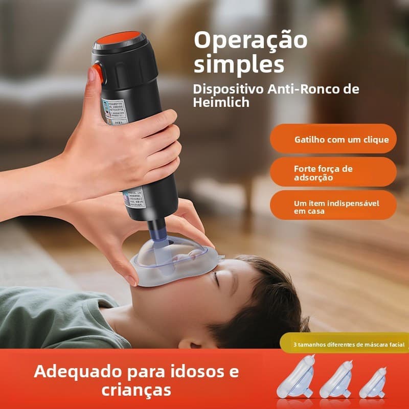 Dispositivo anti-asfixia de emergência/Dispositivo anti-asfixia Heimlich/dispositivo de emergência com máscara de pressã