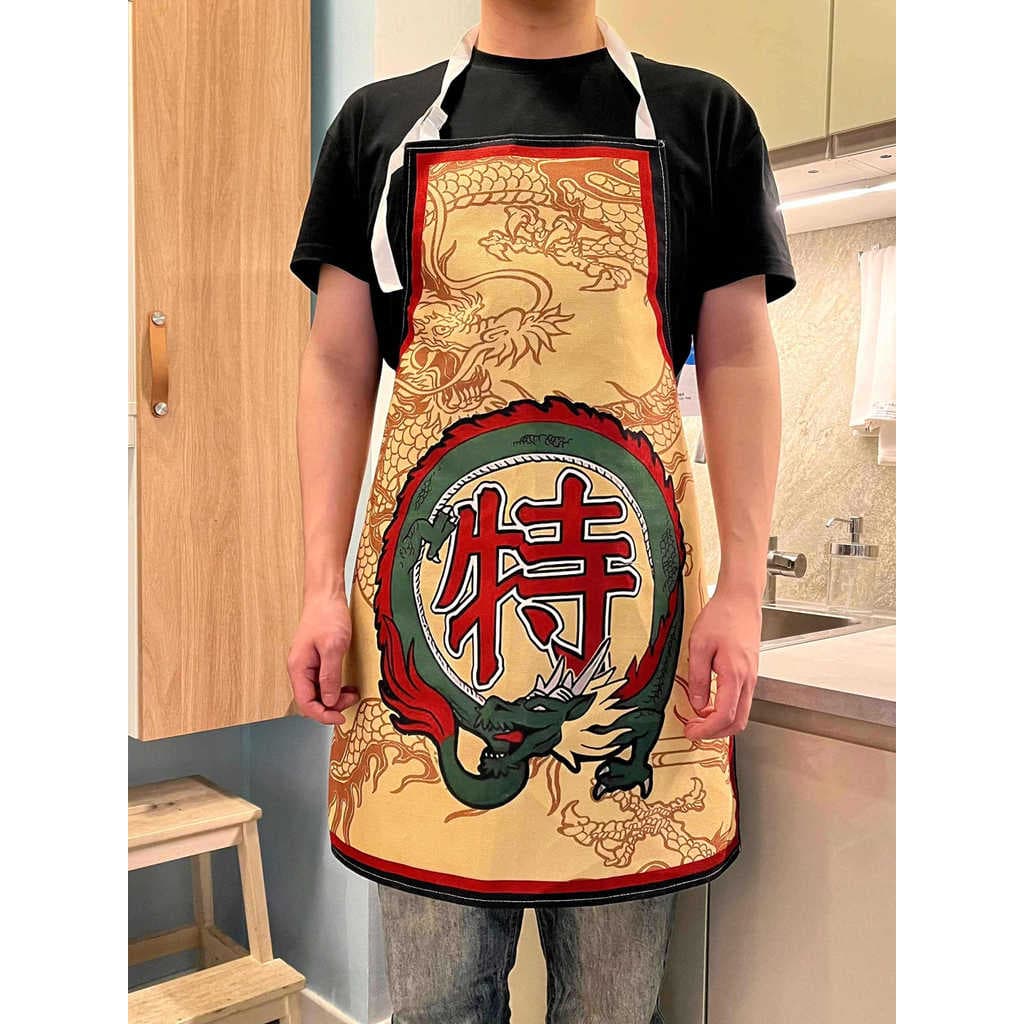 Zhonghua Little Master Premium Chef Cozinha Avental de cozinha à prova de óleo Avental interessante de algodão e linho a