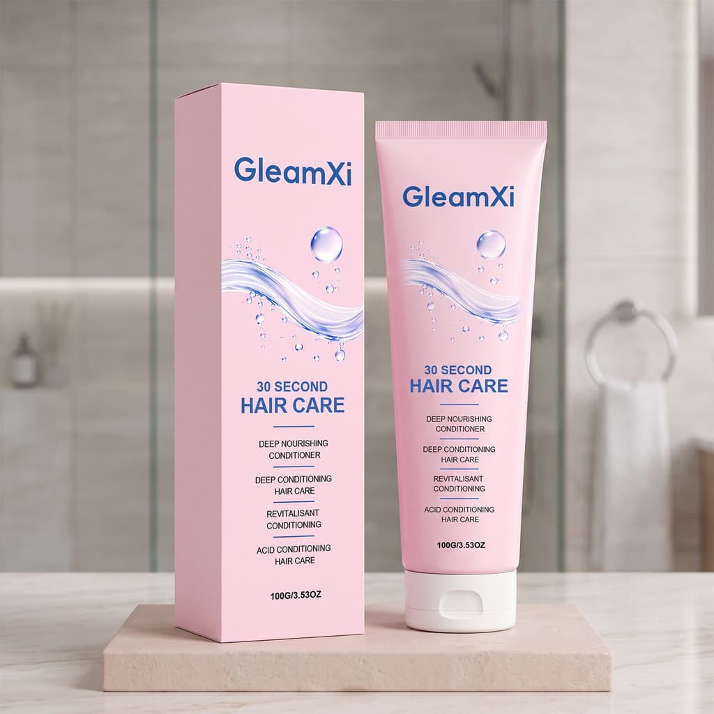 GleamXi Condicionador Hidratante Refrescante para Cuidado Capilar, Nutrição Suave para as Raízes do Cabelo, Cabelo Liso