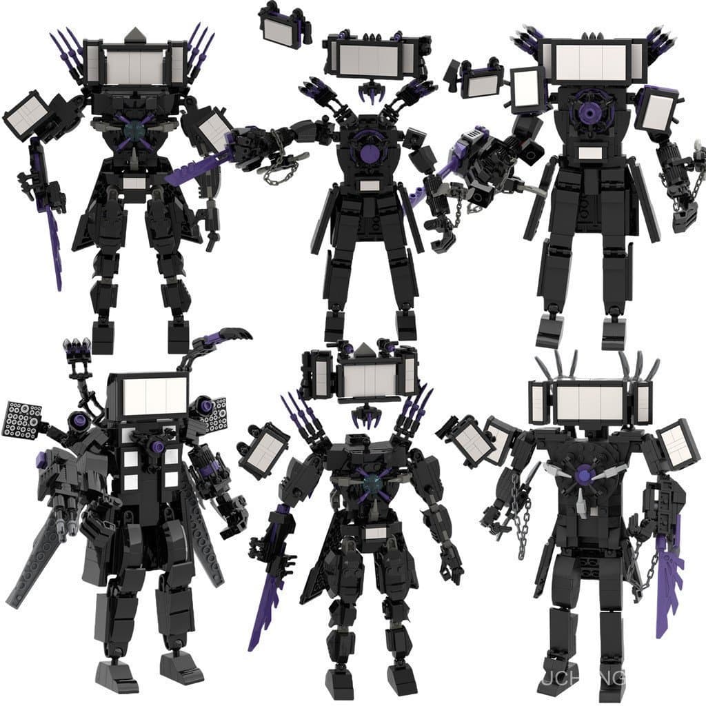 Crie Possibilidades Infinitas Com O Bloco de Construção Lego Titan TV Man Para Aprender e Brincar WFEM