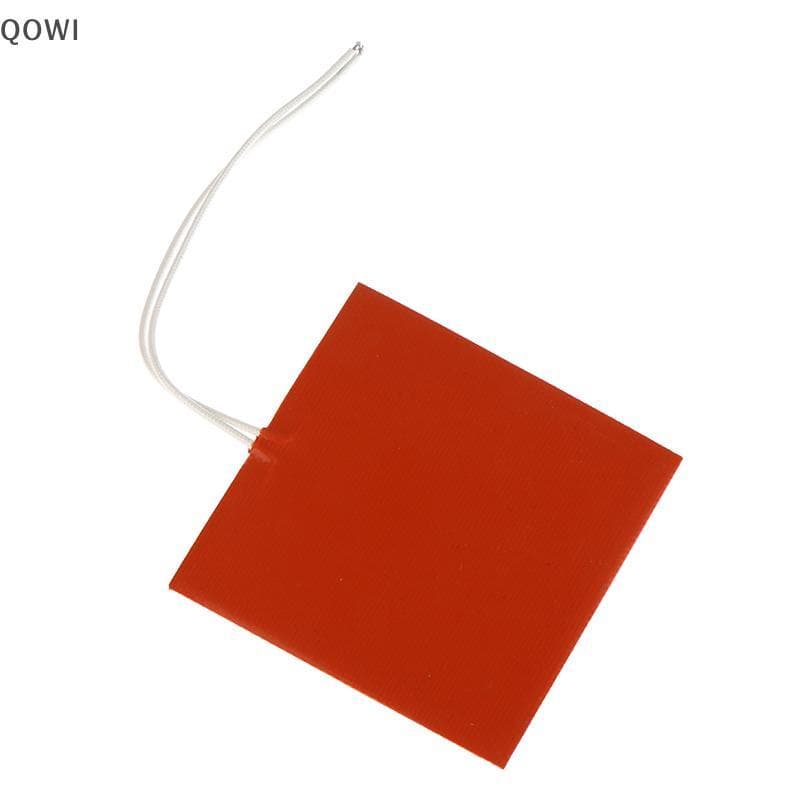 qo 40W 12V Almofada De Aquecimento De Silicone Tapete Térmico De Borracha Quadrada Placa De Cama Aquecida Impressora 3D
