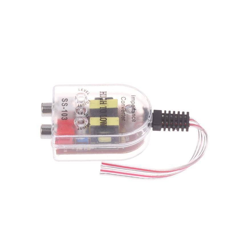 qo Conversor De Impedância De Alto A Baixo Nível Para Carro Subwoofer Qui Adaptação Adaptador De Áudio Veículos br