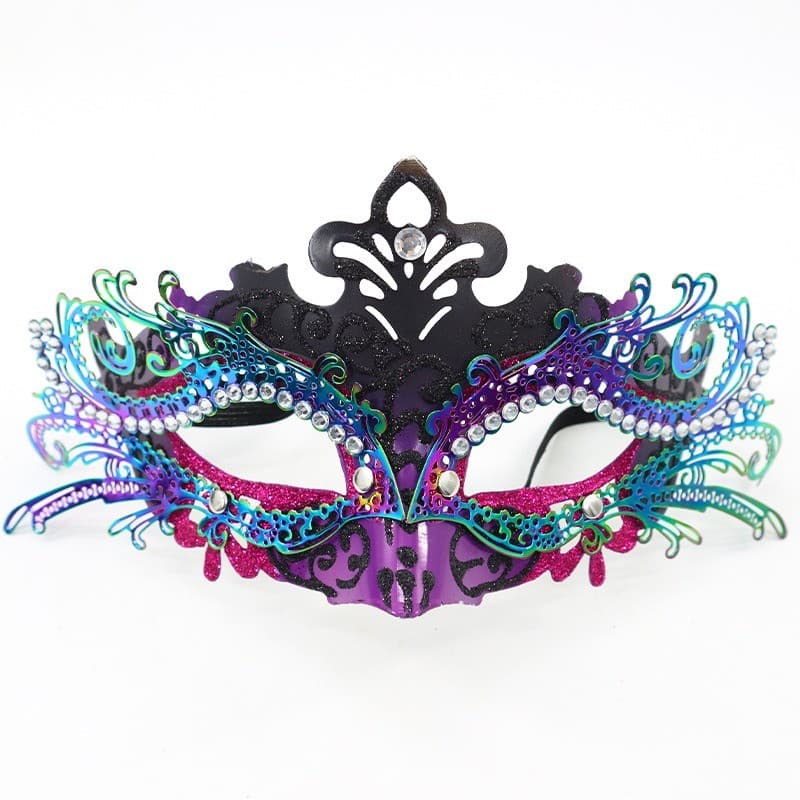 Máscara de diamante meia face feminina, máscara de princesa, Show de máscaras, festa pintada, venda de casamento, Hallow