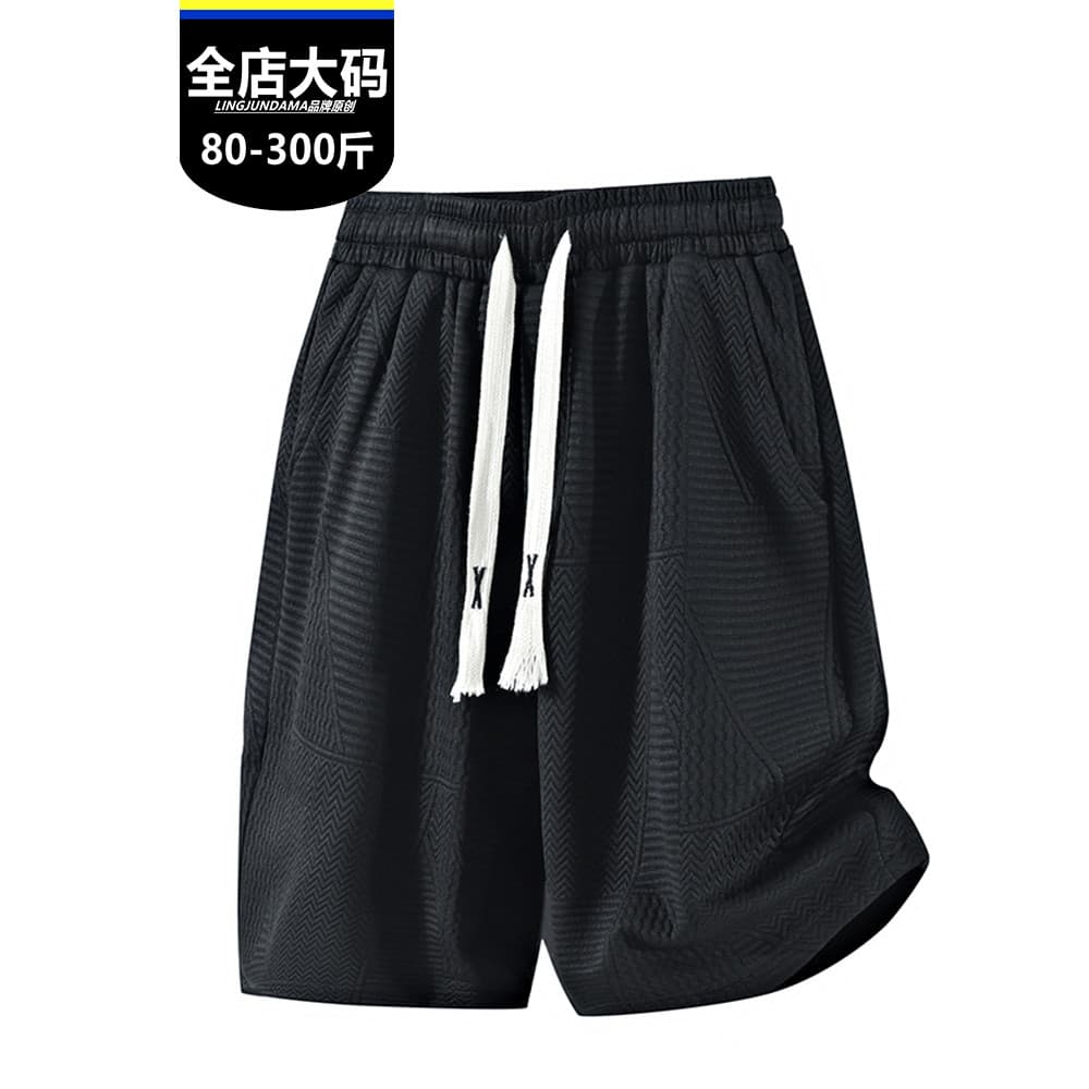 T na moda All-Match moda verão novo estilo plus size Shorts soltos casuais mais gordura plus size calças esportivas reta