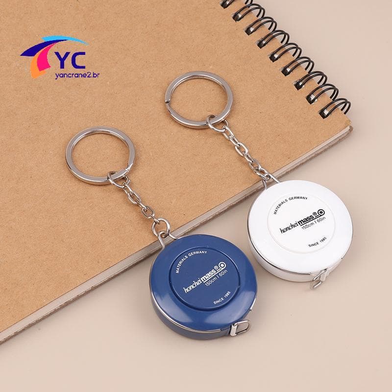 YCBR 150/60 Polegada Chaveiro Fita Métrica Portátil Retrátil Mini ABS Plástico Medida Régua Centímetro Rolo Ferramenta D