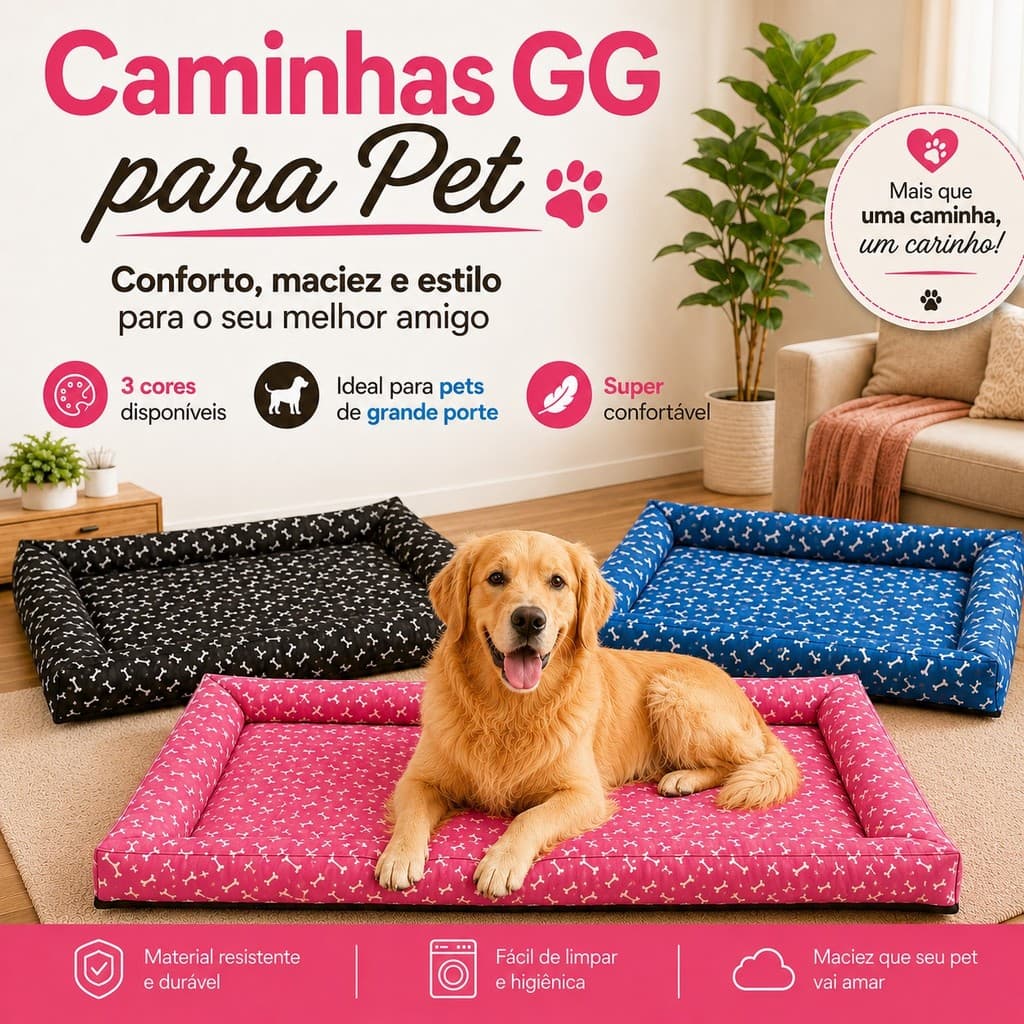 Cama Pet Cama Cachorro Grande Porte GG Maior do Mercado Caminha de Cachorro Melhor Qualidade