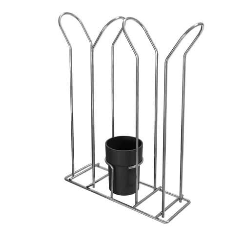 Suporte Organizador Copos Descartáveis Porta Copos Prata Resistente Prático