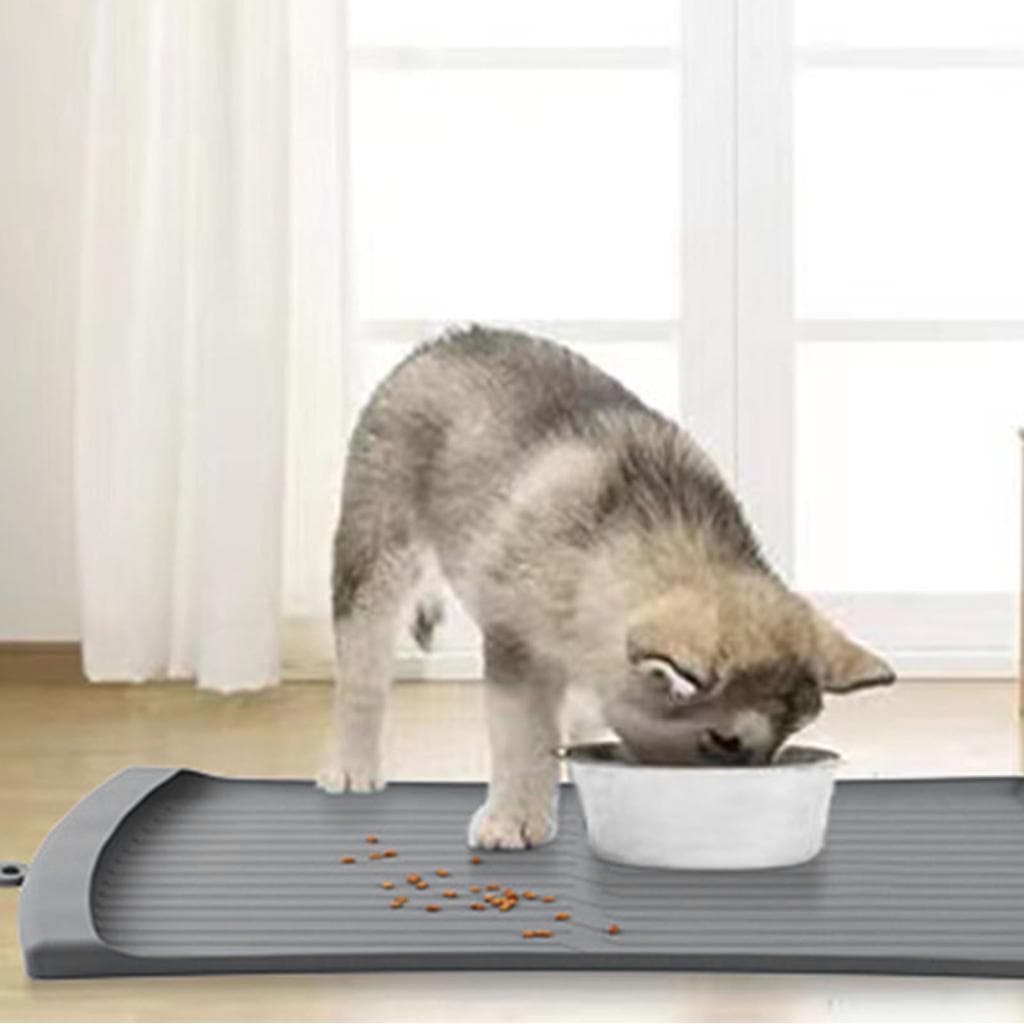 FILFEEL Tapete De Alimentação Para Animais De Estimação De Silicone Dobrável Cães E Gatos Com Bordas Elevadas 19x12x0.75