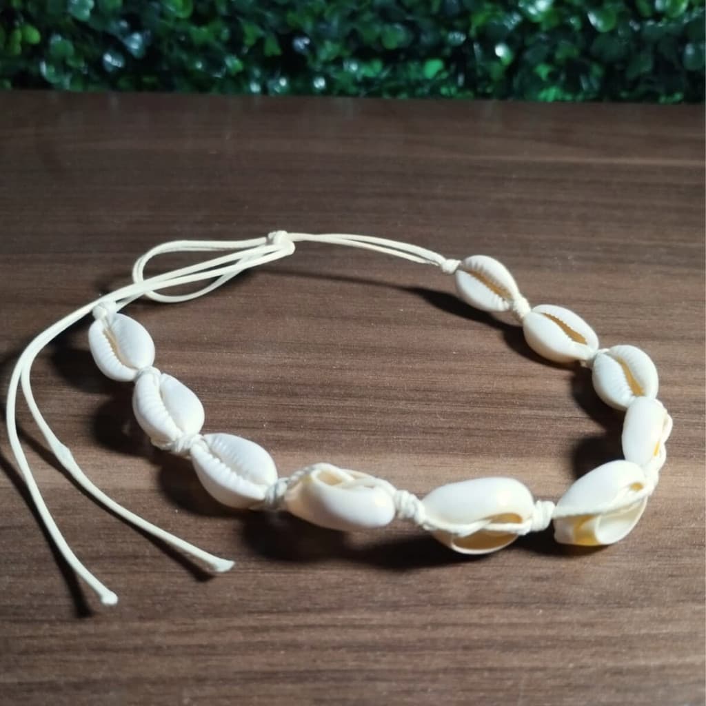 Colar búzios choker natural artesanal para pescoço lindos