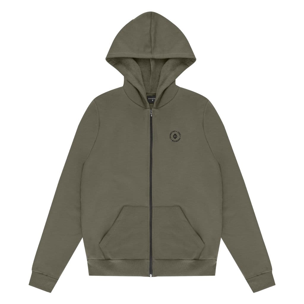 Jaqueta Masculina Moletom Felpada E Capuz Diametro Verde