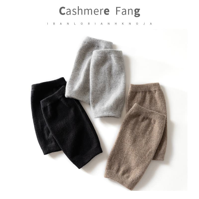 Fangcijia joelheiras de caxemira pura capa protetora manter quente velho pernas frias estilo masculino feminino roupa in