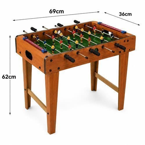 Mesa Infantil Recreativa 69cm Mini Pebolim Portatil Jogo Mesa Festa Diversao