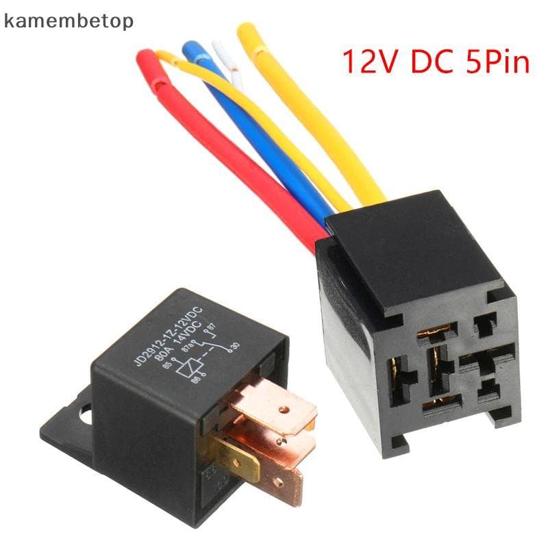 TOP À Prova D'água 12V 80A 5Pin DC AMP SPDT Relé De Carro + Prático Soet Car Starter Automotivo Relés Universais Para