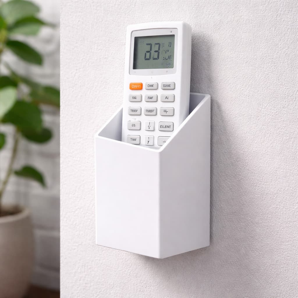 Suporte Controle Ar Condicionado Parede | Organizador Multiuso | Fita 3M Sem Furar organizador controle tv ar ventilador