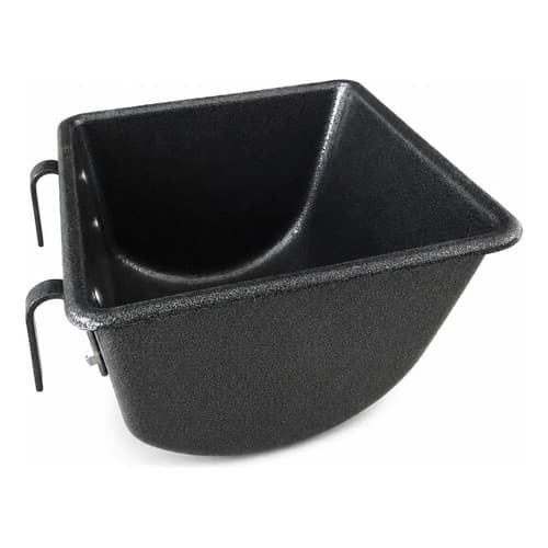 Cocho Comedouro Caes Cavalo Saleiro Alumínio Fundido 12,5l Preto