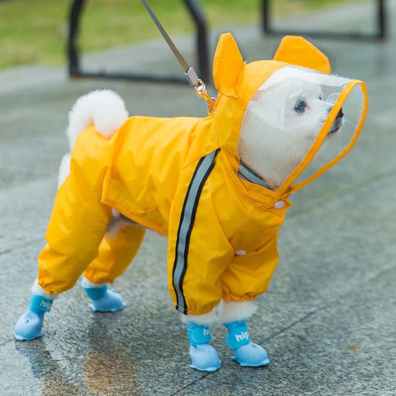 Capa de chuva para cachorro Capa de chuva à prova de vento Capa de chuva para cachorro/cachorro/animal de estimação