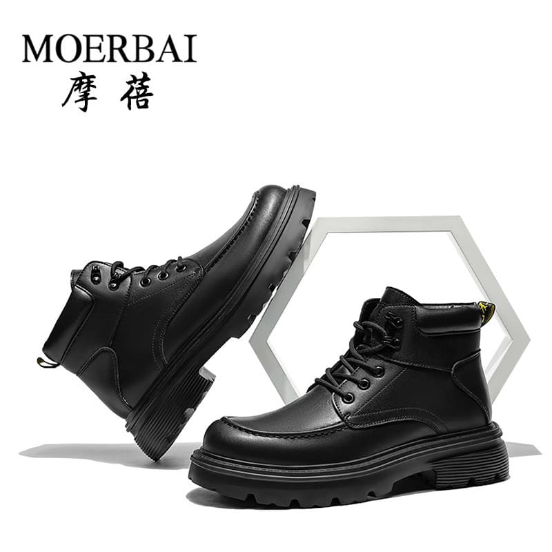 Moerbai/moerbai sapatos masculinos 2026 primavera novo estilo Martin botas masculinas inverno preto botas masculinas sap