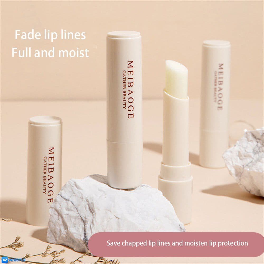 Bálsamo Labial Hidratante MEIBAOGE para Cuidados com os Lábios: Saúde e Beleza, Hidrata, Previne Rachaduras,