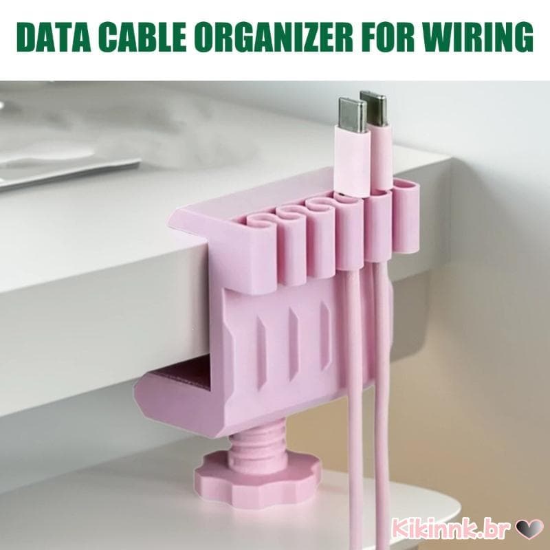 Organizador Mesa, Clipe Braçadeira Parafuso, Suporte 5 Espaços Para Carregamento Fio, Estaç