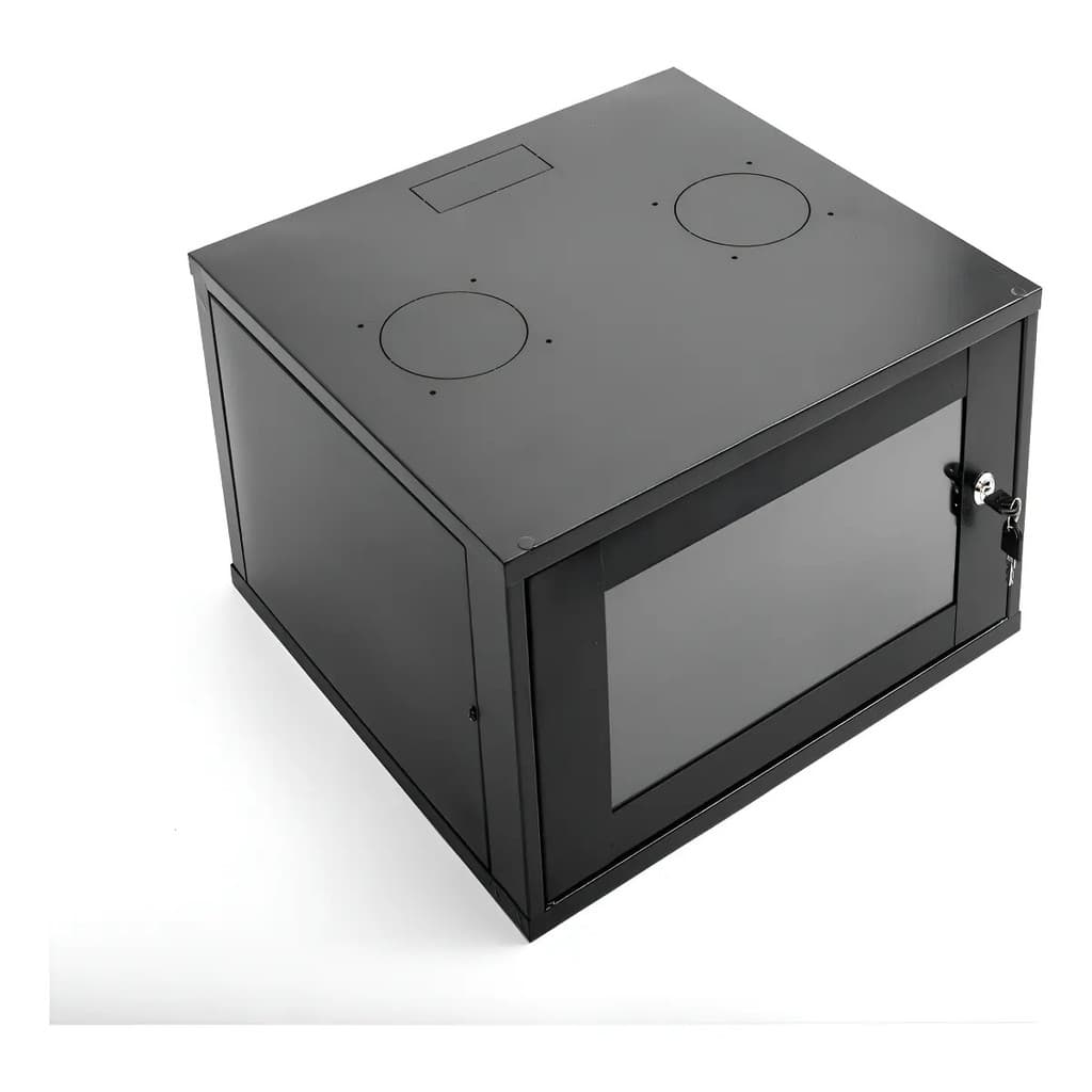 Rack 6u 470mm P/ Dvr Intelbras Câmeras Roteador Cor Preto