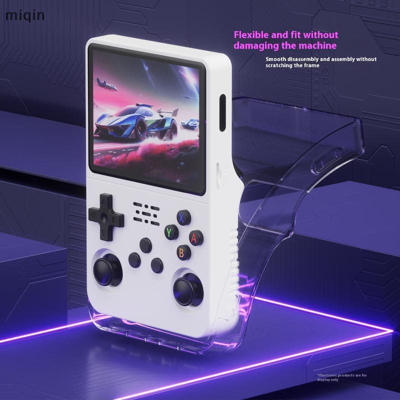1 Pçs Transparente Handheld Game Console Capa Protetora Integrado TPU Macio Escudo Para R36s Caso Protetor