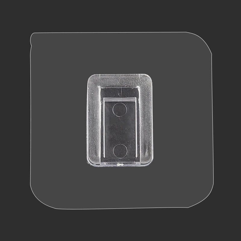Suporte Vertical para esfregão, fivela, sem costura, quadrado, antiderrapante, acessório de prateleira, adesivo para ban