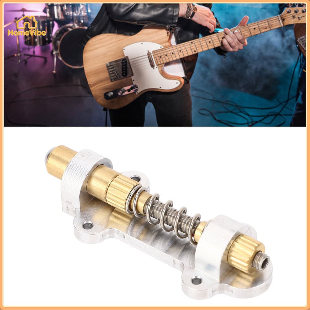 HomeVibe Kit estabilizador e rolha de tremolo para guitarra elétrica, ajustador de armação de latão para guitarras,