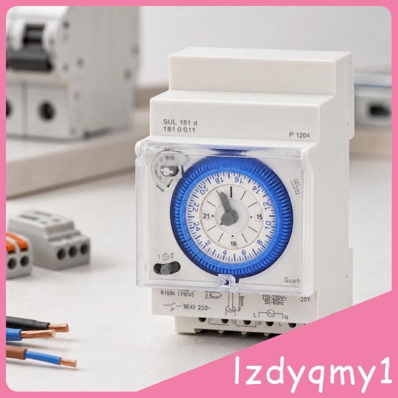 [Lzdyqmy1] Interruptor De Temporizador Mecânico De 24 Horas Programável Intervalos De 30 Minutos Finos Para Controle De