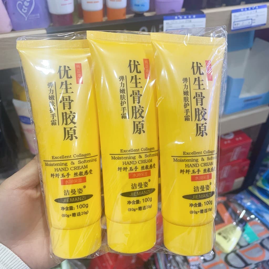 3-pacote limpeza Manzi creme para as mãos Eugenic osso colágeno rejuvenescedor hidratante reparação hidratante Anti-rach