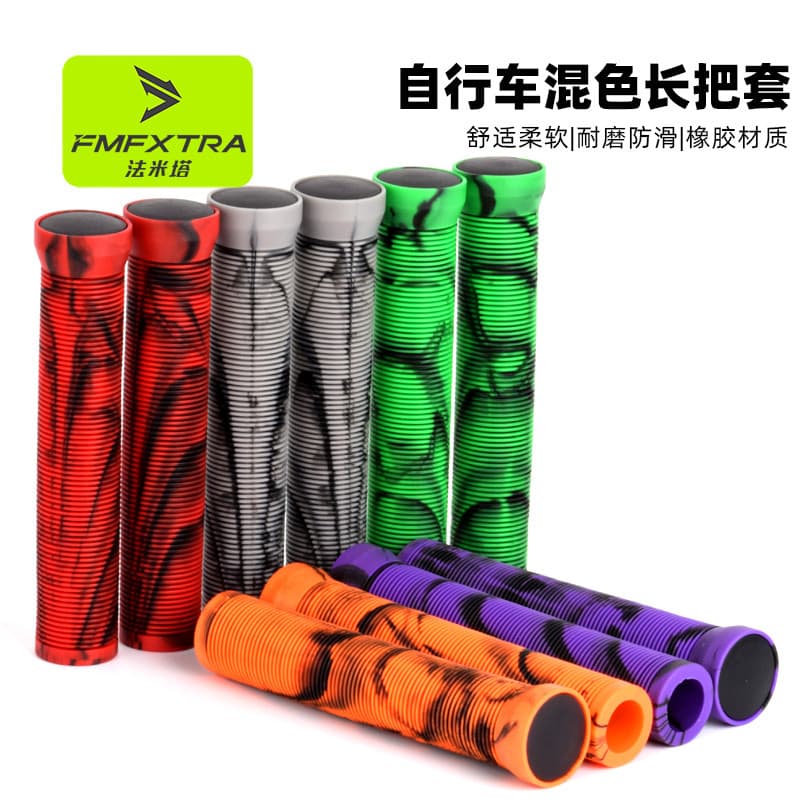 Bicicleta confortável alça capa Mountain bike dobrável alça de borracha macia Anti-deslizamento alça capa acessórios uni