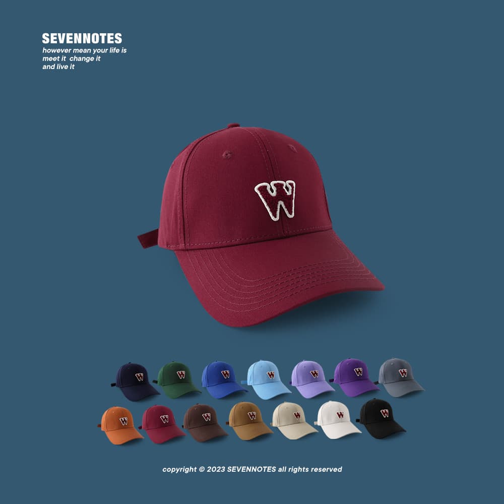 SEVENNOTES Borgonha Grande Circunferência da Cabeça Hard Top Boné de Beisebol Homens Mulheres Mesmo Estilo Plus Size All