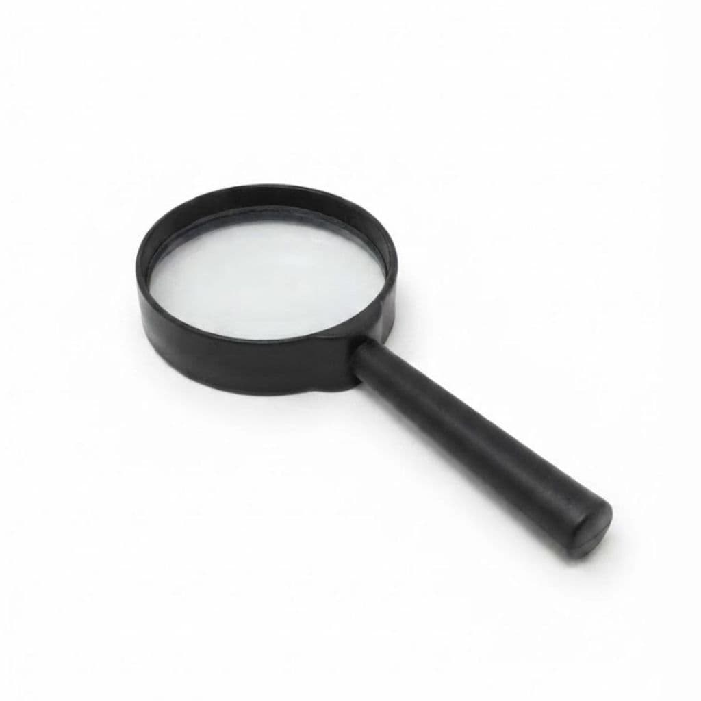 Mini Lupa de Bolso 40mm com Lente de Vidro e Alta Precisão