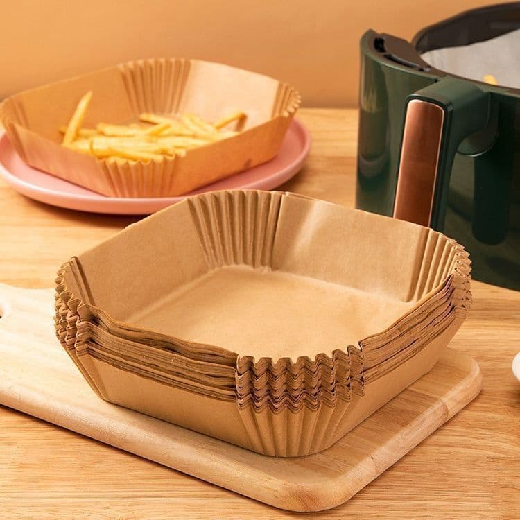 Fritadeira de ar papel especial doméstico bandeja de papel absorvente de óleo esteira forno de alimentos cozimento Silic