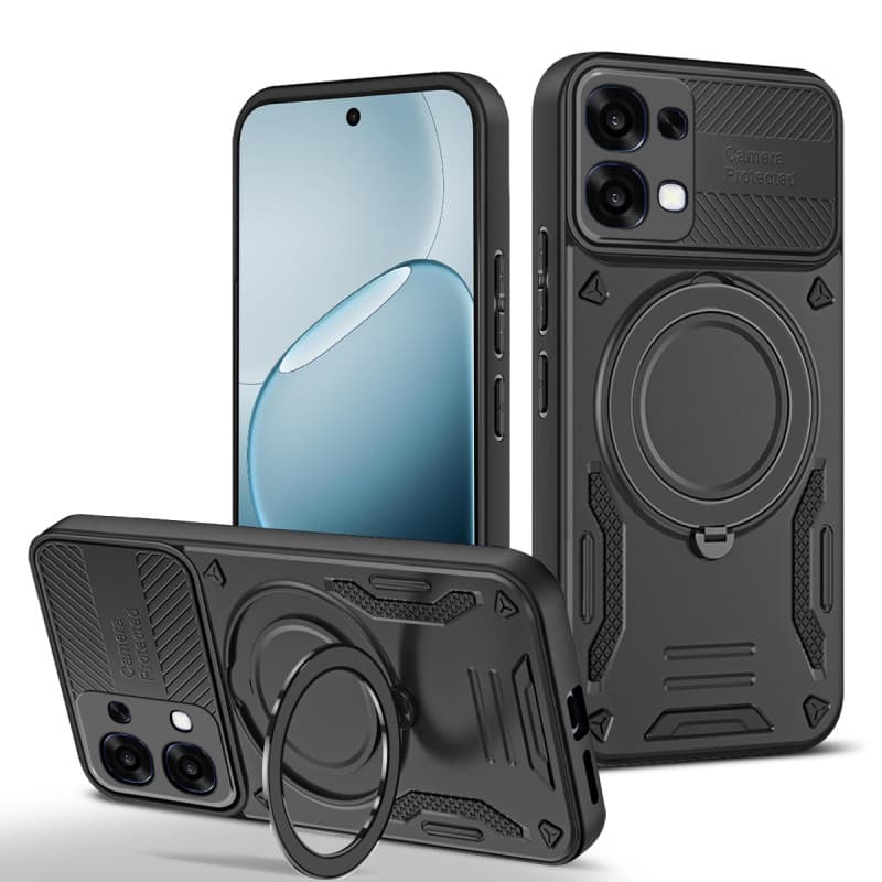Adequado para OPPO A6Pro 4G Versão estrangeira Capa de telefone OPPO A5 Vitality Version/A5Pro Suporte de anel giratório