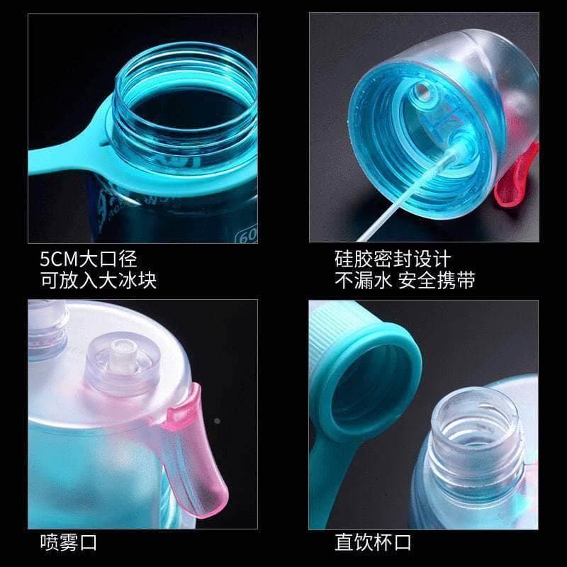 Copo de água em spray resistente a choques para estudantes do ensino fundamental com spray multifuncional copo térmico s