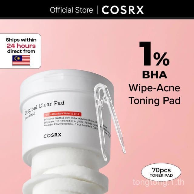 [Promoção] CO SR-X Original Clear Pad Toner Pad 70 folhas Esfoliação Suave Cuidado dos Poros Acalma a, conveniente