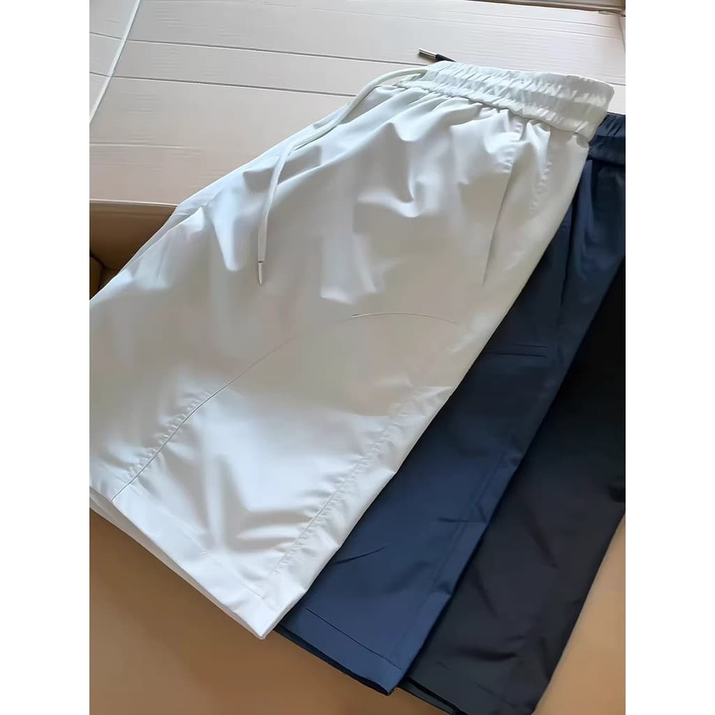 Shorts esportivos de secagem rápida de Nylon americano masculino verão exterior usar fino basquete calças de seda gelo p