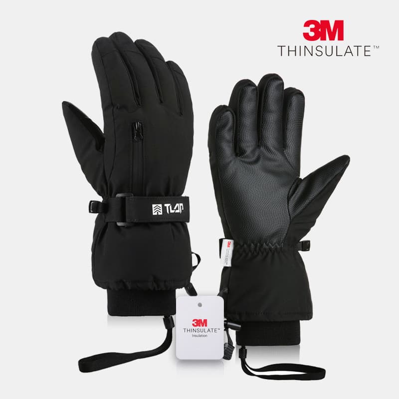Japão novo Xueli algodão outono inverno moda esportes profissional grau esqui luvas quentes forro de lã engrossado repel