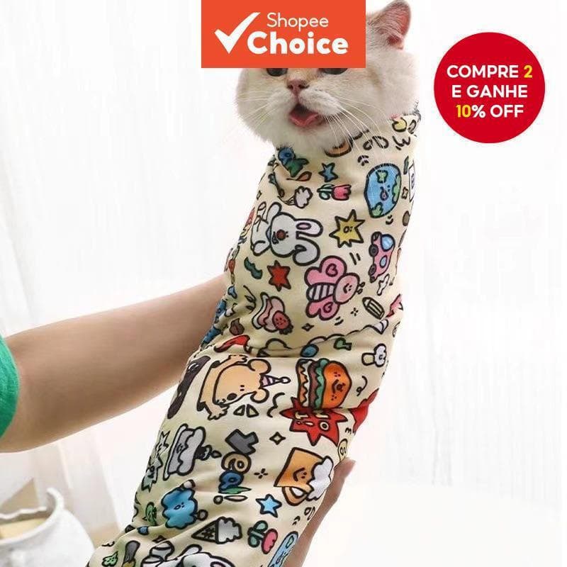 Bolsa especial para gatos, cortador de unhas de tecido fixo, ferramenta prática anti-riscos, acessórios especiais para b