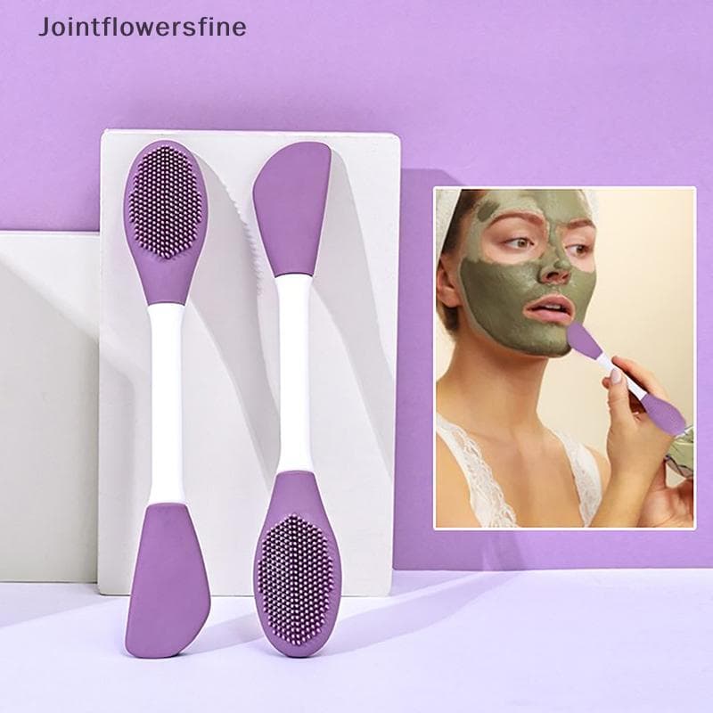 Jtf Escova De Máscara Facial De Silicone , Cabeça Dupla , Massagem , Escovas De Limpeza , Faça Você Mesmo , Raspador De