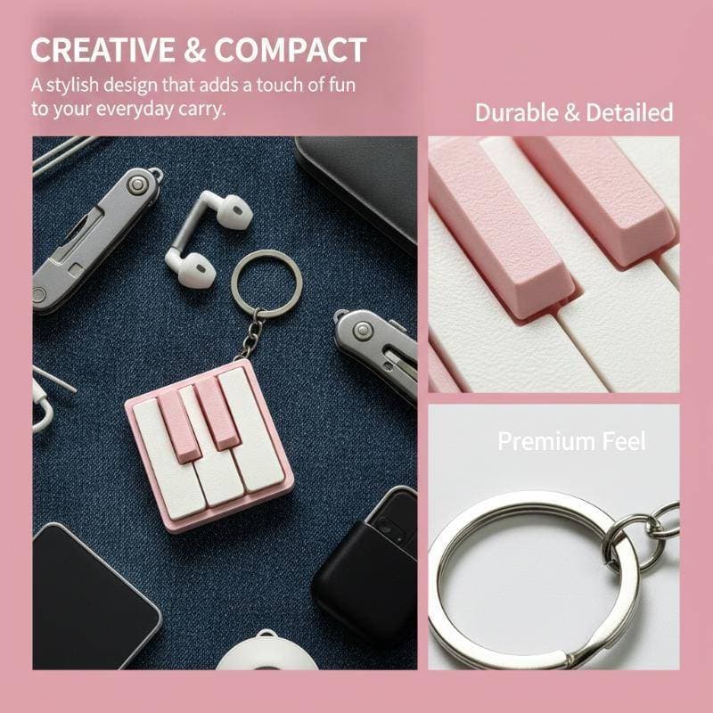 [Shnzd] Teclado De Piano Clier Chaveiro Mini Bonito Fidget Stress Relief Toy Poeta Tamanho Brinquedo Sensorial Para Lemb