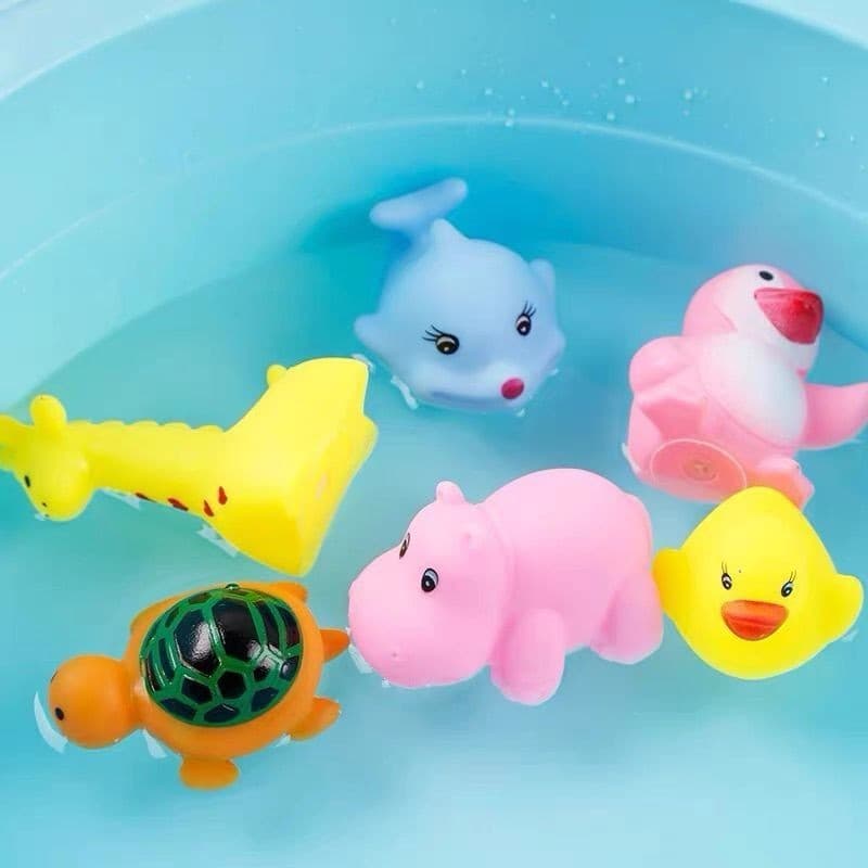 Novo brinquedos de banho do bebê brinquedos dos desenhos animados do bebê crianças jogando brinqu