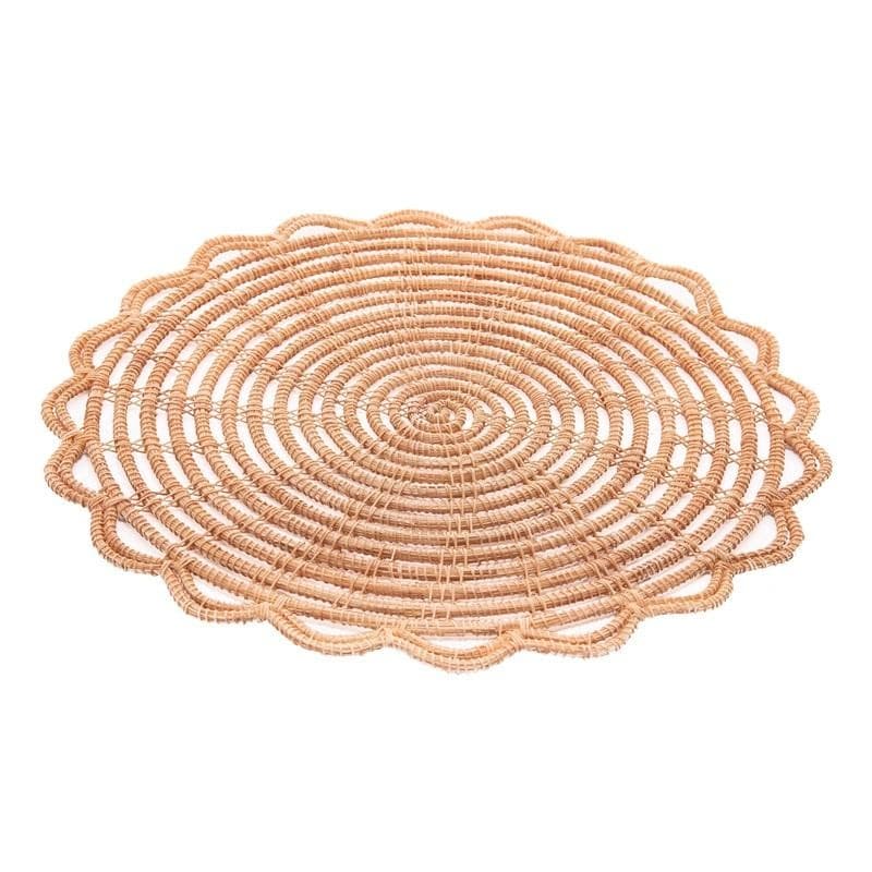 Lugar Americano Lyor de Fibra Natural Flor Palm 35cm 5489