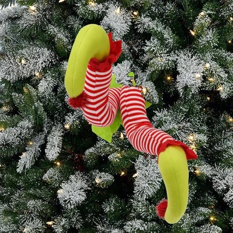 Árvore De Natal Decoração Suprimentos Perna De Pelúcia Elfo Boneca Acessórios Do Carro Casa Pingentes Presentes Criativo
