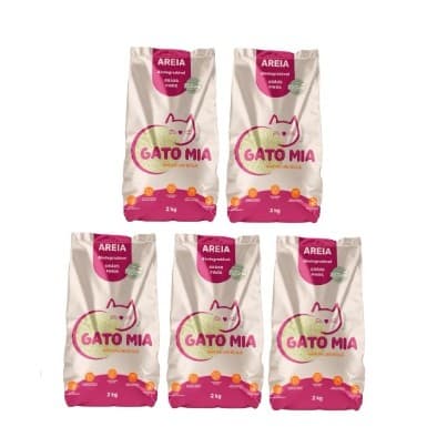 Areia Higiênica Gato milho e Mandioca 100% Natural 10kg